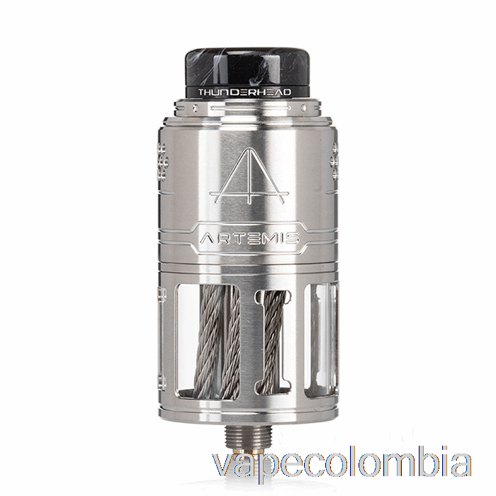 Kit Completo De Vapeo Thunderhead Creations Artemis V2 Top Coiler 25mm Rdta Plateado